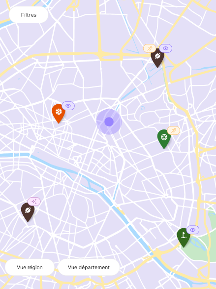 Carte des événements sportifs près de chez vous